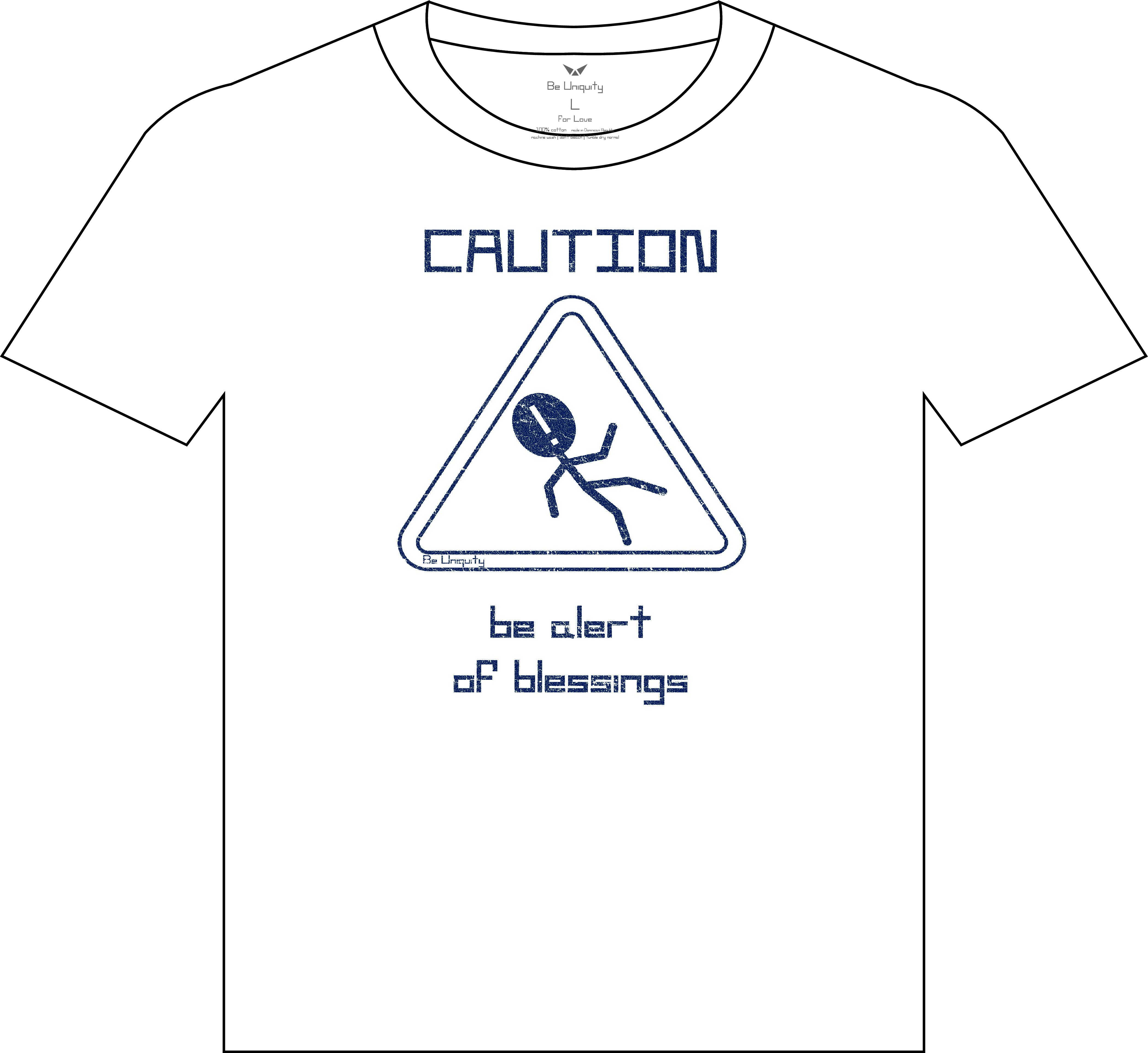 "Caution" tee