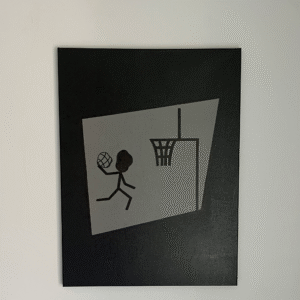 "Never Retired" canvas