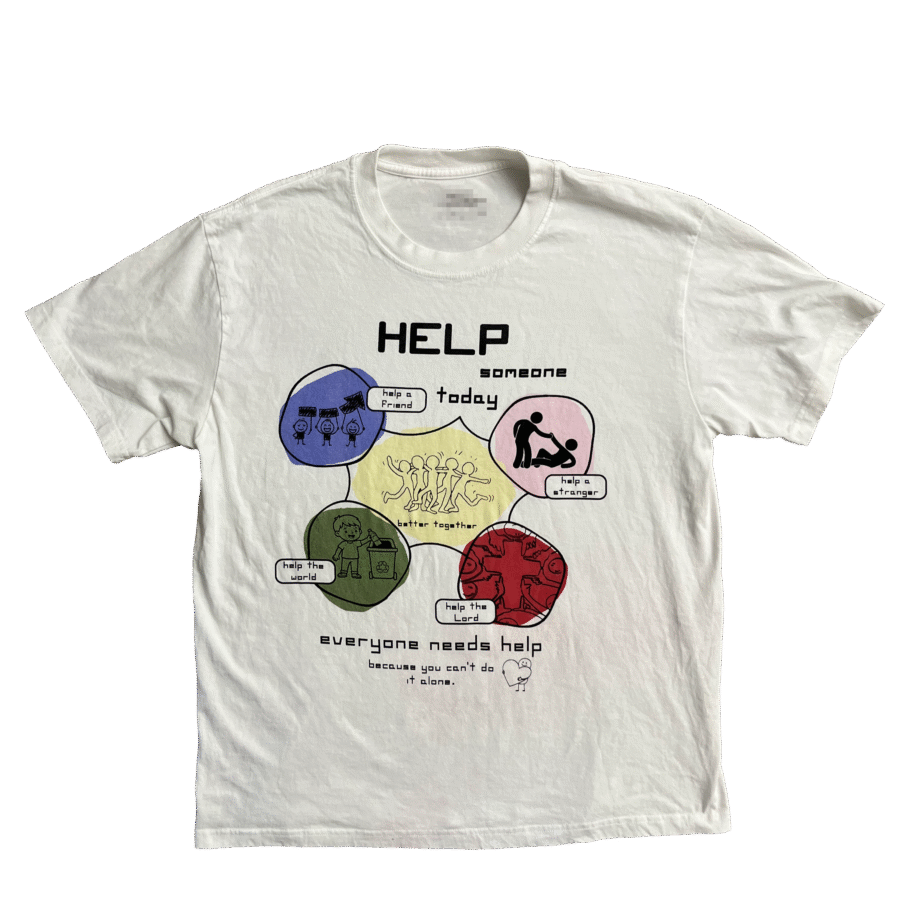 "Help" tee