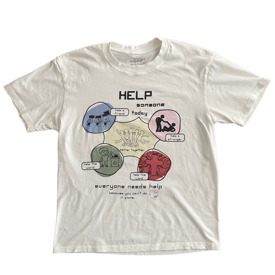 "Help" tee